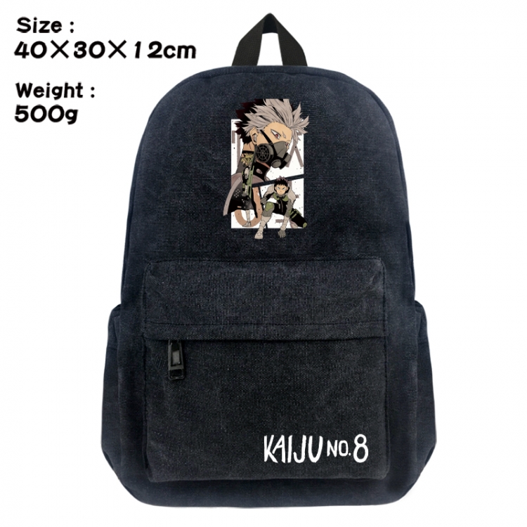 KAIJU NUMBER EIGHT Canvas top and bottom backpack 40X30X12CM