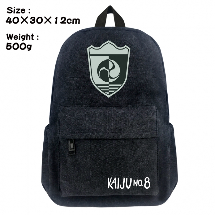 KAIJU NUMBER EIGHT Canvas top and bottom backpack 40X30X12CM