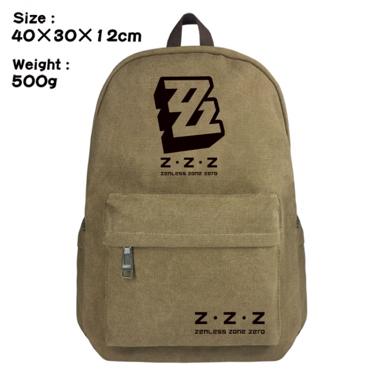 Zenless Zone Zero  Canvas top and bottom backpack 40X30X12CM