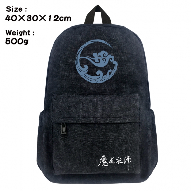 The wizard of the de Canvas top and bottom backpack 40X30X12CM