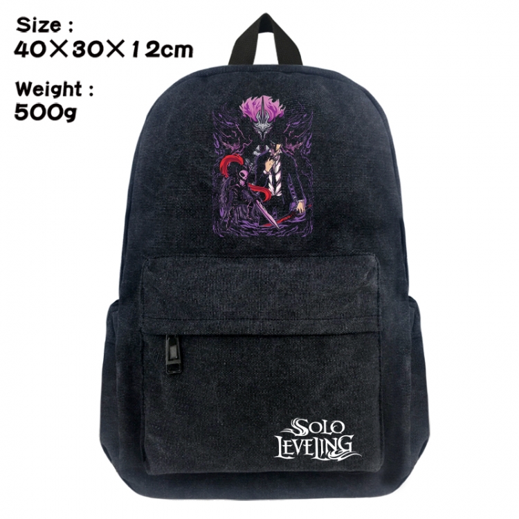 Solo Leveling:Arise Canvas top and bottom backpack 40X30X12CM