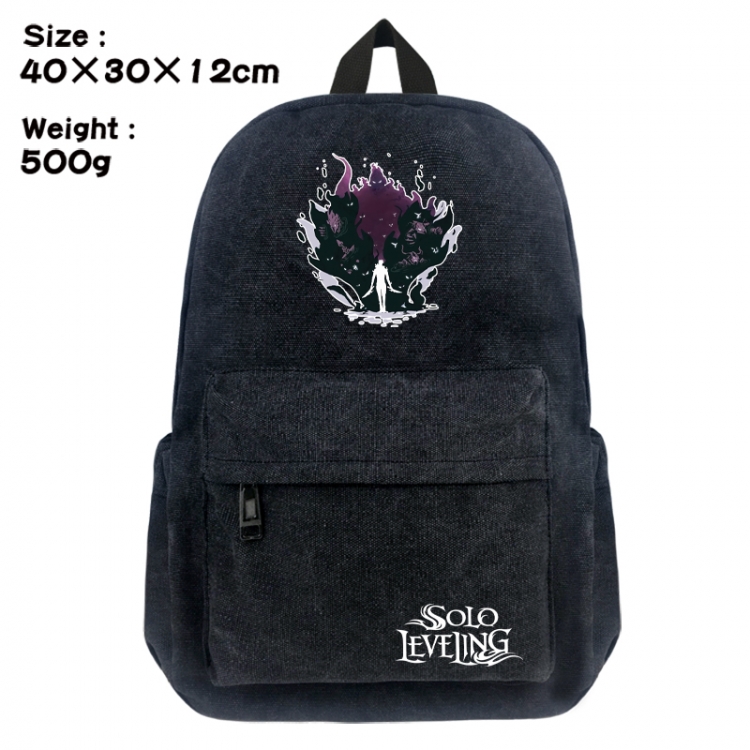 Solo Leveling:Arise Canvas top and bottom backpack 40X30X12CM