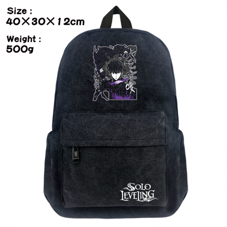 Solo Leveling:Arise Canvas top and bottom backpack 40X30X12CM