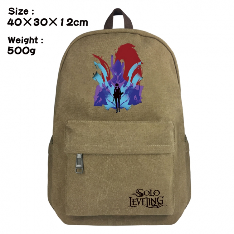 Solo Leveling:Arise Canvas top and bottom backpack 40X30X12CM