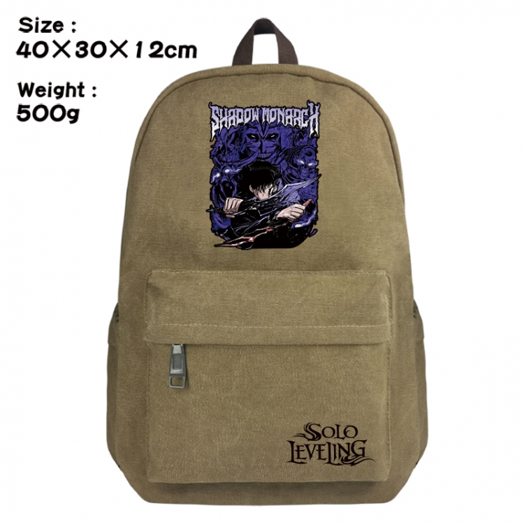 Solo Leveling:Arise Canvas top and bottom backpack 40X30X12CM