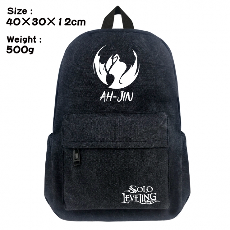 Solo Leveling:Arise Canvas top and bottom backpack 40X30X12CM