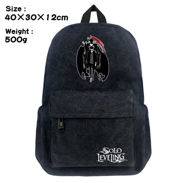 Solo Leveling:Arise Canvas top and bottom backpack 40X30X12CM