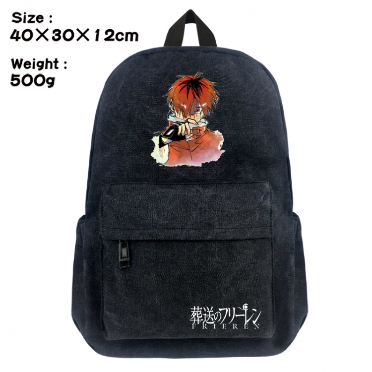 Frieren: Beyond Journey's End Canvas top and bottom backpack 40X30X12CM