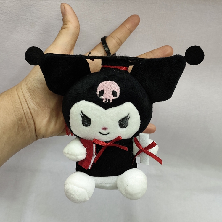 Kuromi Anime peripheral plush toy pendant 10CM price for 24 pcs