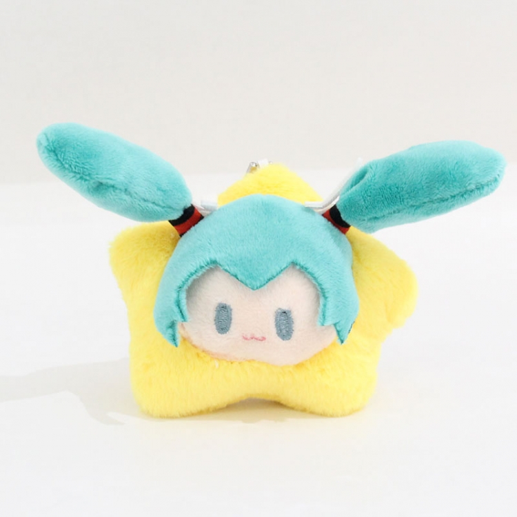 Hatsune Miku Little rabbit fur PP cotton plush toy 10x11x7cm price for 5 pcs