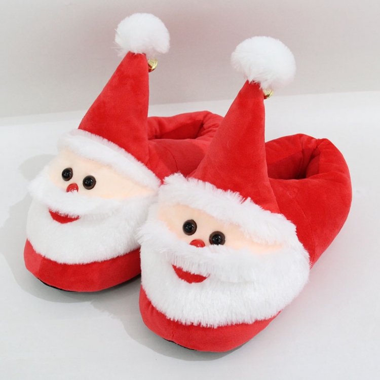 Santa Claus All inclusive crystal super soft PP cotton warm plush shoes 28cm