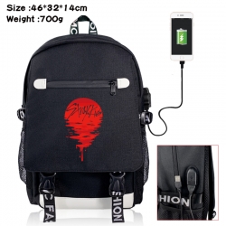 straykids canvas USB backpack ...