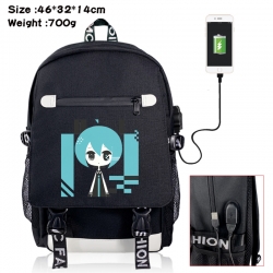 Hatsune Miku canvas USB backpa...