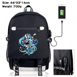 Hatsune Miku canvas USB backpa...