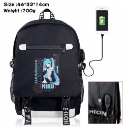 Hatsune Miku canvas USB backpa...