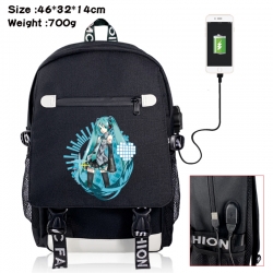 Hatsune Miku canvas USB backpa...