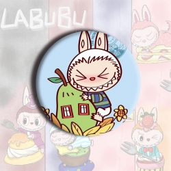 LABUBU Anime tinplate brooch b...