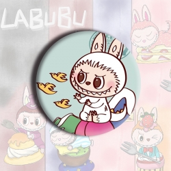 LABUBU Anime tinplate brooch b...