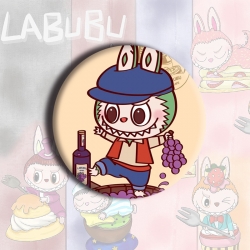 LABUBU Anime tinplate brooch b...