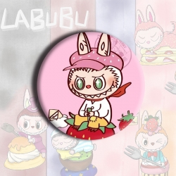 LABUBU Anime tinplate brooch b...