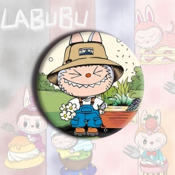 LABUBU Anime tinplate brooch b...