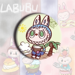 LABUBU Anime tinplate brooch b...