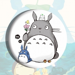 TOTORO Anime tinplate brooch b...