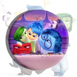 Inside Out Anime tinplate broo...