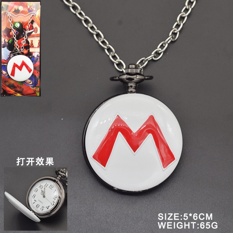 Super Mario Anime peripheral pocket watch necklace pendant