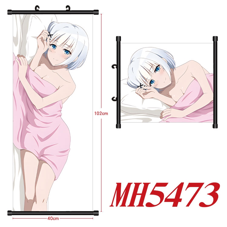 The detective is dead Anime black Plastic rod Cloth painting Wall Scroll 40X102CM