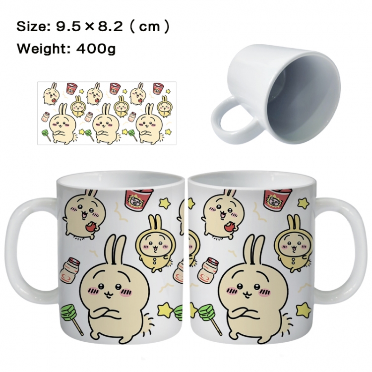 chiikawa Anime peripheral ceramic cup tea cup drinking cup 9.5X8.2cm