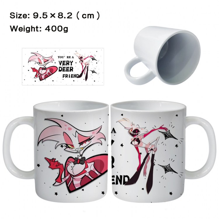 Hazbin Hotel Anime peripheral ceramic cup tea cup drinking cup 9.5X8.2cm