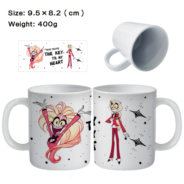 Hazbin Hotel Anime peripheral ceramic cup tea cup drinking cup 9.5X8.2cm