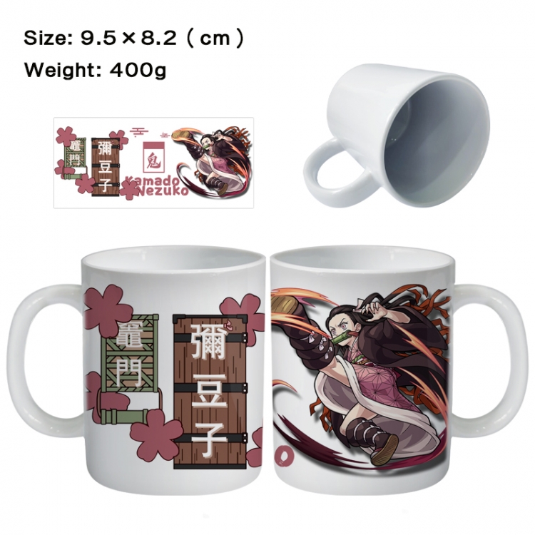 Demon Slayer Kimets Anime peripheral ceramic cup tea cup drinking cup 9.5X8.2cm