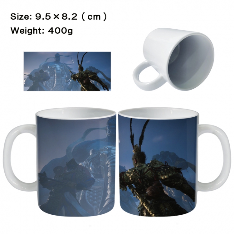 Black Myth Wukong Anime peripheral ceramic cup tea cup drinking cup 9.5X8.2cm