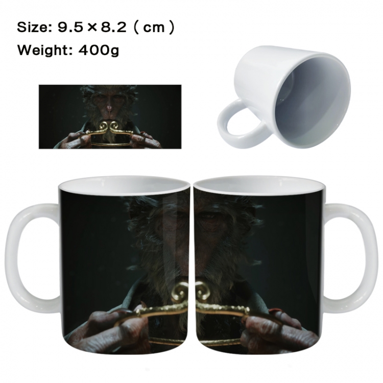 Black Myth Wukong Anime peripheral ceramic cup tea cup drinking cup 9.5X8.2cm