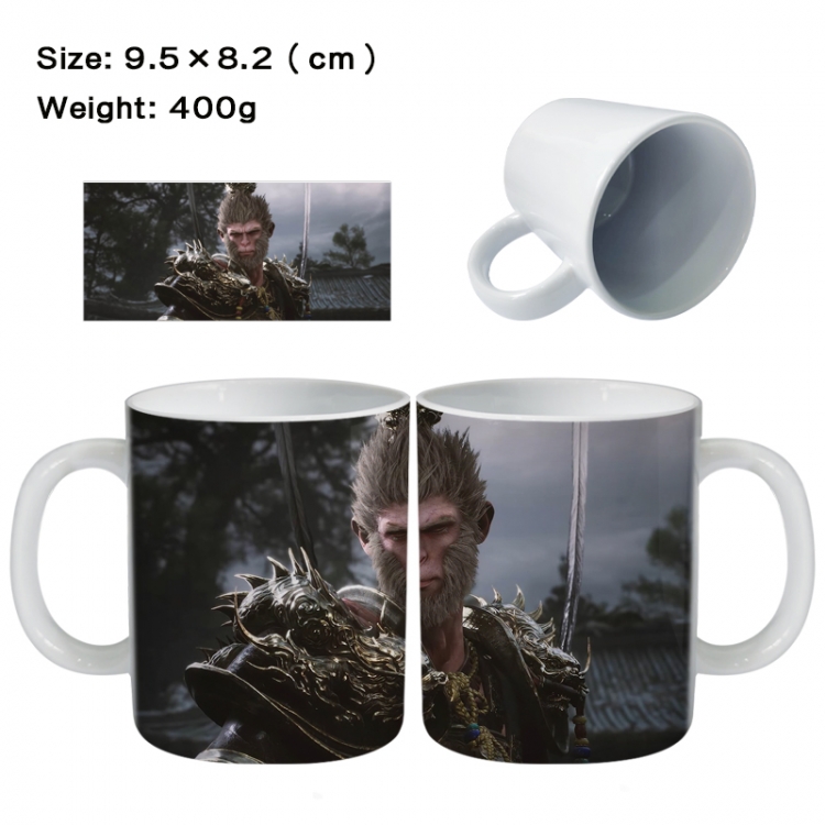 Black Myth Wukong Anime peripheral ceramic cup tea cup drinking cup 9.5X8.2cm