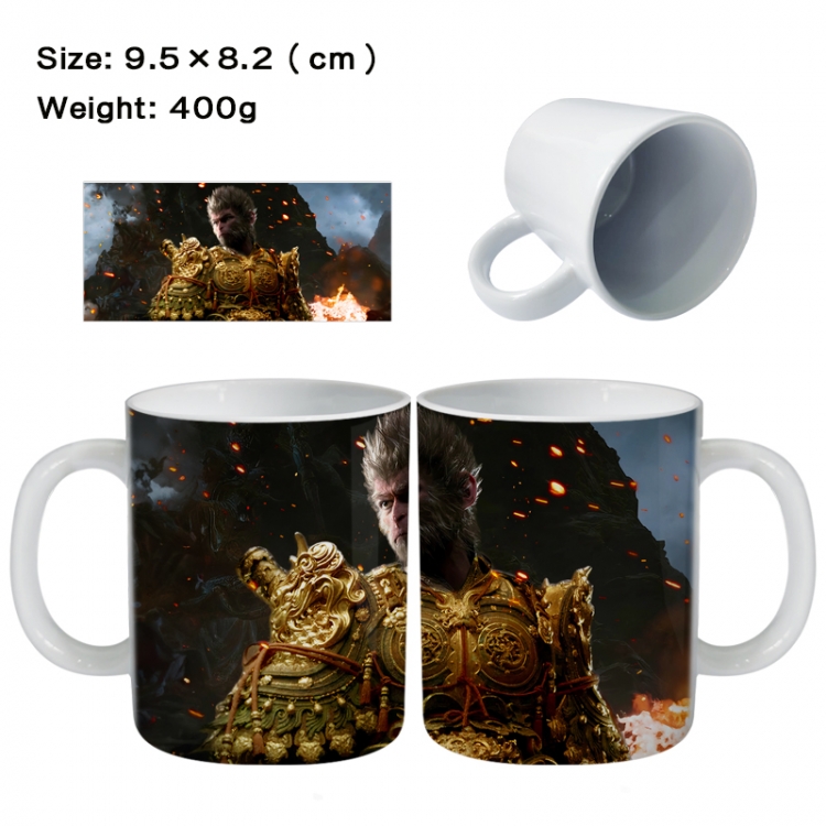 Black Myth Wukong Anime peripheral ceramic cup tea cup drinking cup 9.5X8.2cm