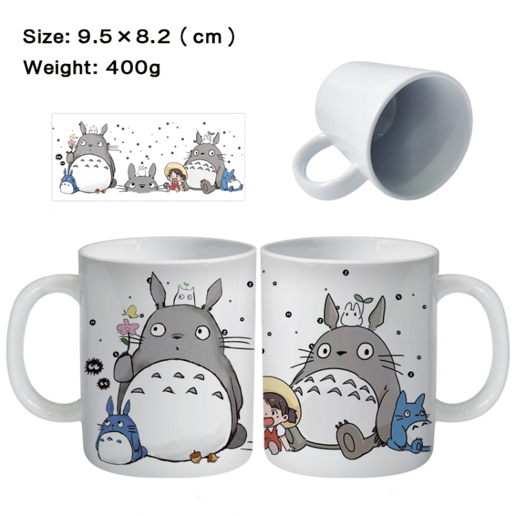 TOTORO Anime peripheral ceramic cup tea cup drinking cup 9.5X8.2cm