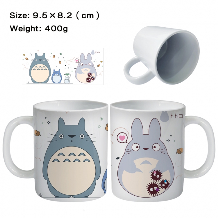 TOTORO Anime peripheral ceramic cup tea cup drinking cup 9.5X8.2cm