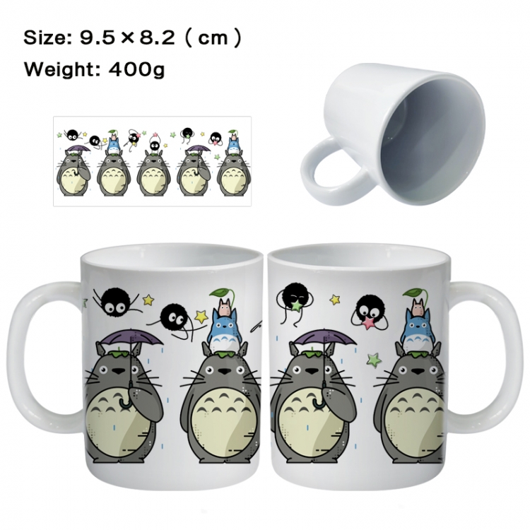 TOTORO Anime peripheral ceramic cup tea cup drinking cup 9.5X8.2cm