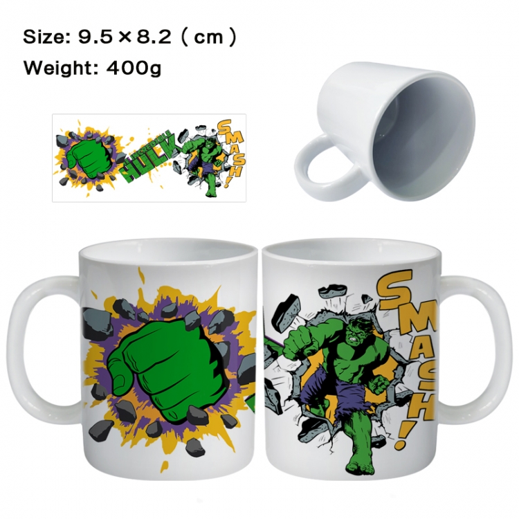 The Hulk Anime peripheral ceramic cup tea cup drinking cup 9.5X8.2cm