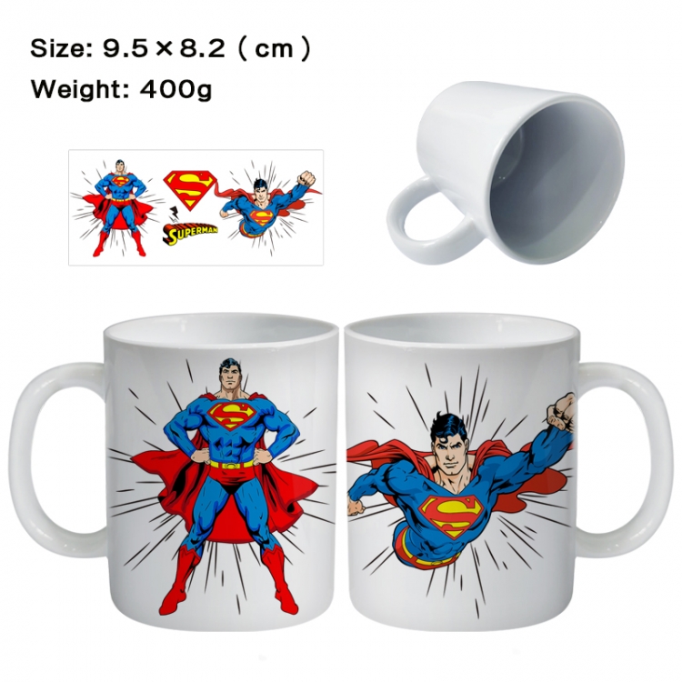 Superman Anime peripheral ceramic cup tea cup drinking cup 9.5X8.2cm