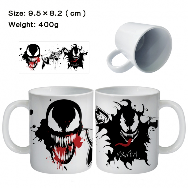 venom Anime peripheral ceramic cup tea cup drinking cup 9.5X8.2cm