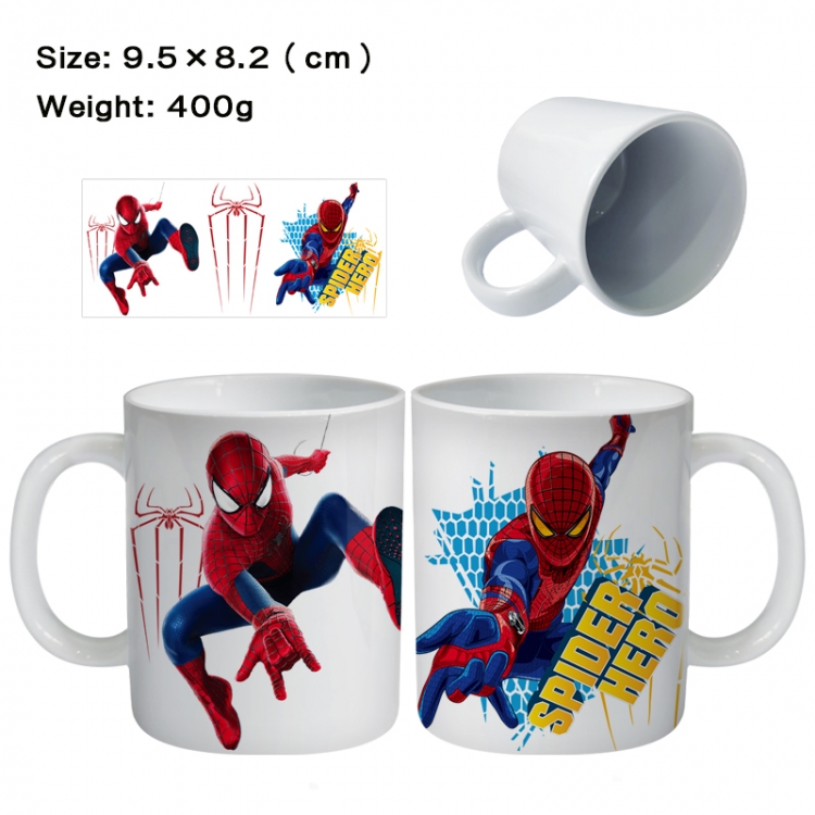 Spiderman Anime peripheral ceramic cup tea cup drinking cup 9.5X8.2cm