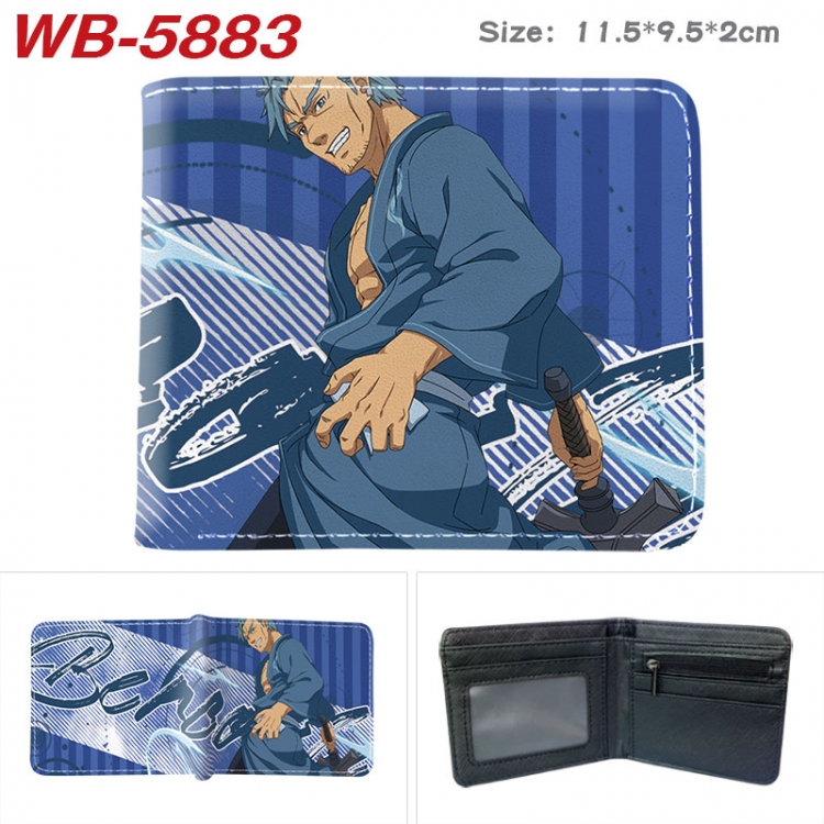 Sword Art Online Animation color PU leather half fold wallet 11.5X9X2CM WB-5883A