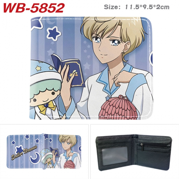 sailormoon Animation color PU leather half fold wallet 11.5X9X2CM WB-5852A