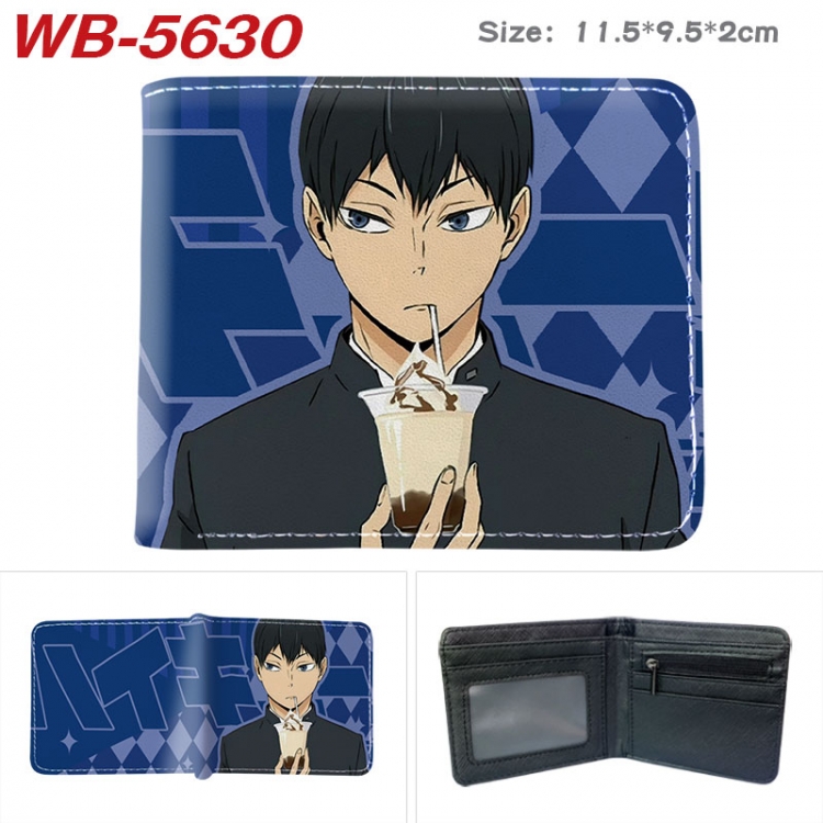 Haikyuu!! Animation color PU leather half fold wallet 11.5X9X2CM WB-5630A