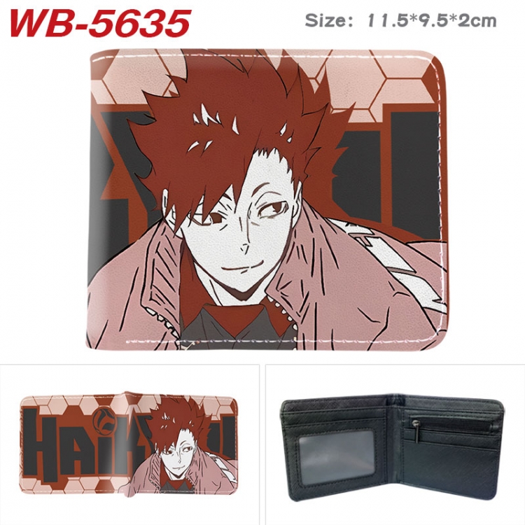 Haikyuu!! Animation color PU leather half fold wallet 11.5X9X2CM  WB-5635A