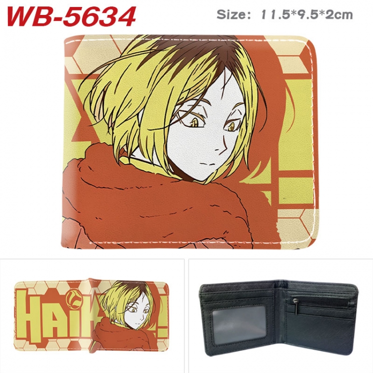 Haikyuu!! Animation color PU leather half fold wallet 11.5X9X2CM WB-5634A